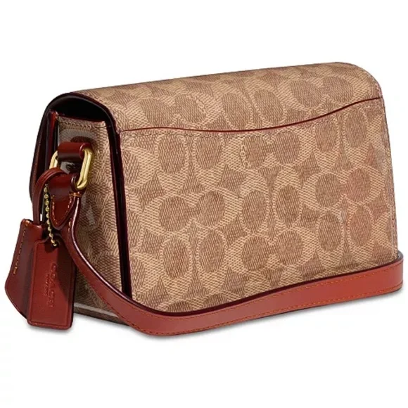 COACH Patent Signature Leather Studio  Shoulder Bag 19 NWT - Picture 3 of 13